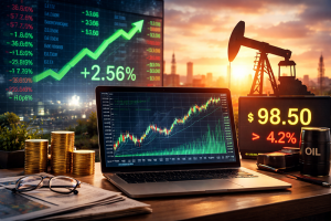 Stocks set for weekly gain, oil below $100 on peace deal hopes