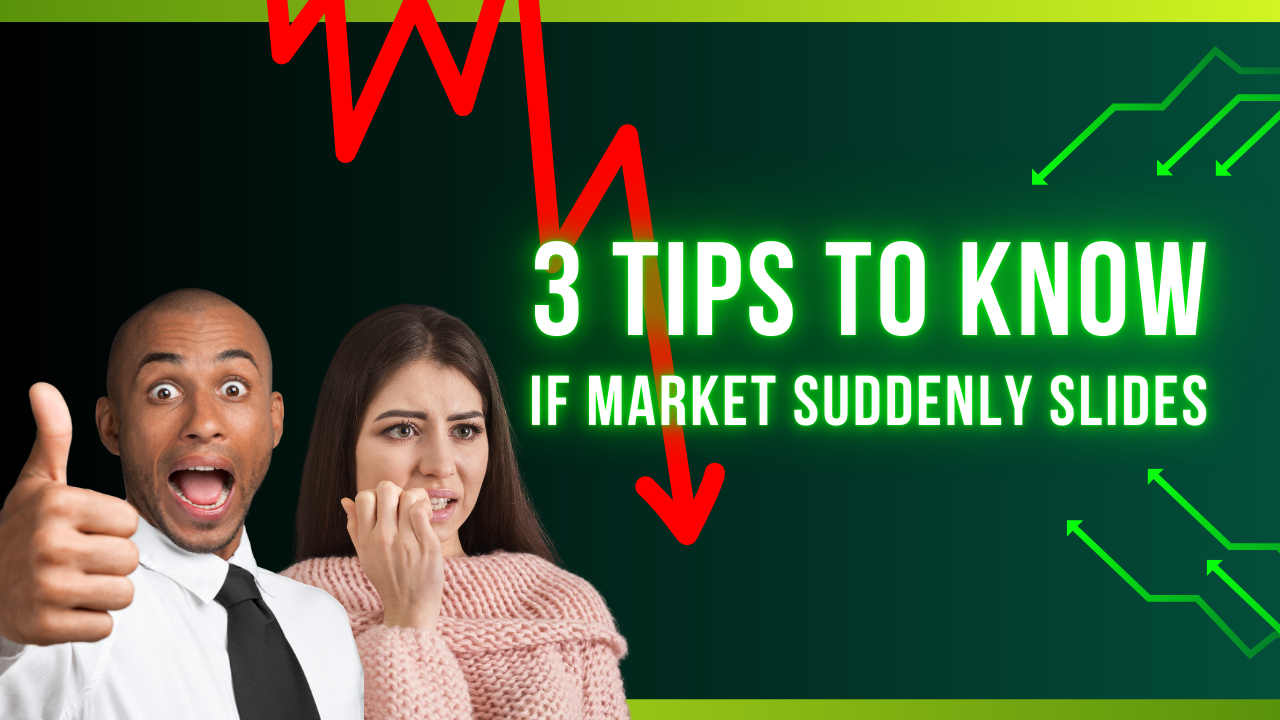 Tres consejos que debes saber si el mercado cae
