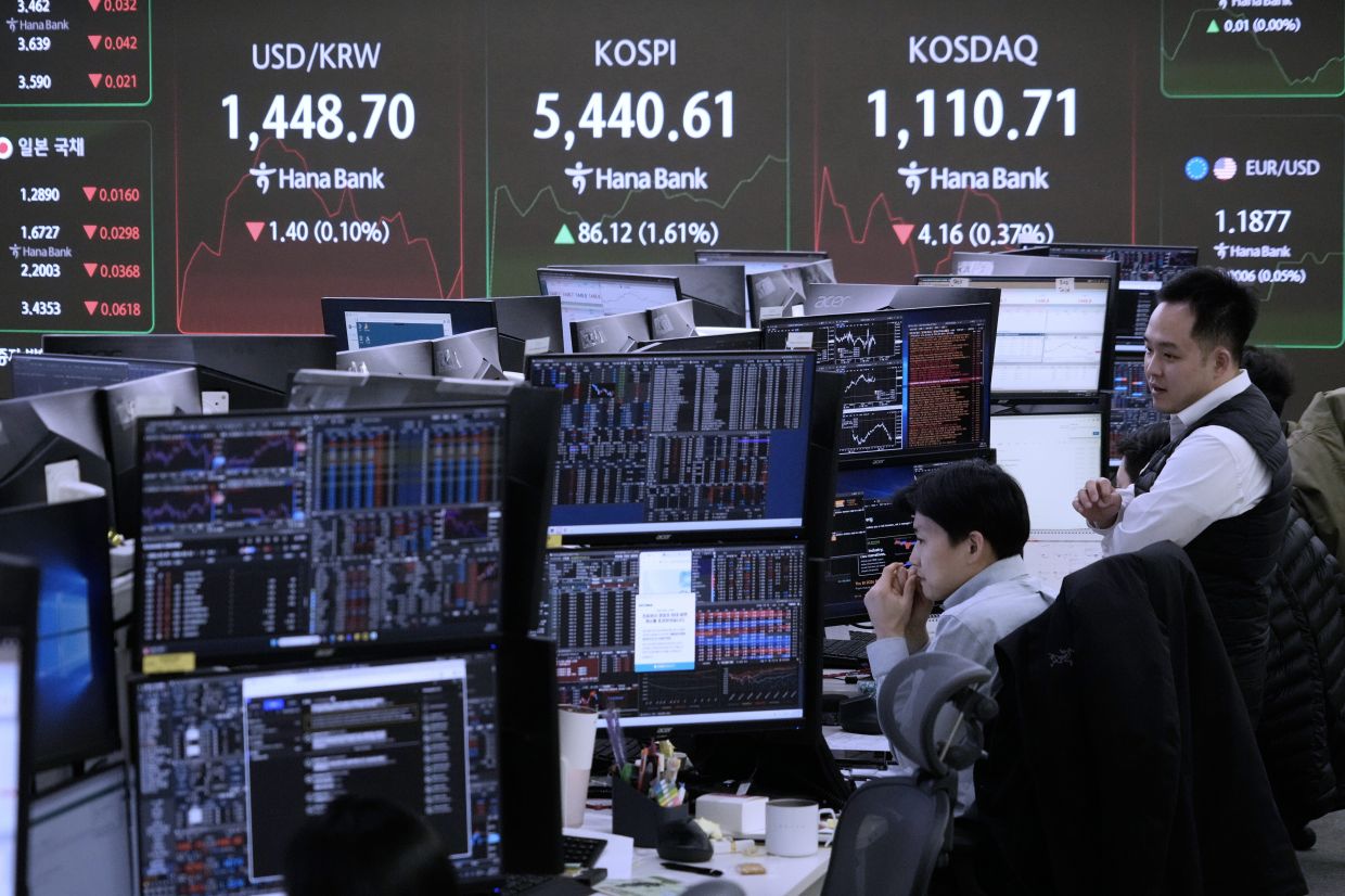 AI chip rally lifts South Korea to record highs; Singapore crosses 5,000 milestone