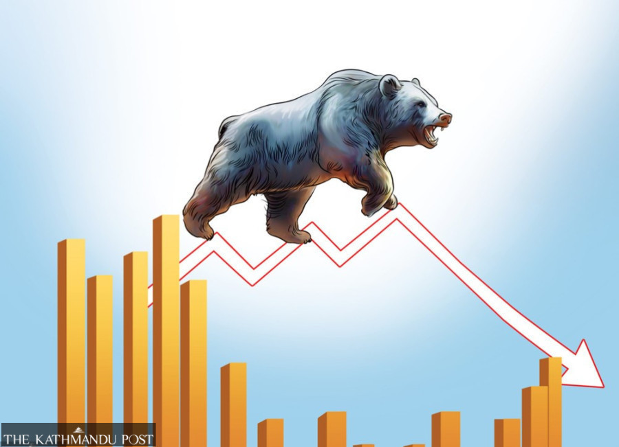 Nepse plunges 105.50 points as all sub-indices decline