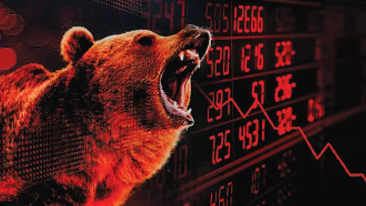 Geopolitical cues drag indices lower for 3rd day