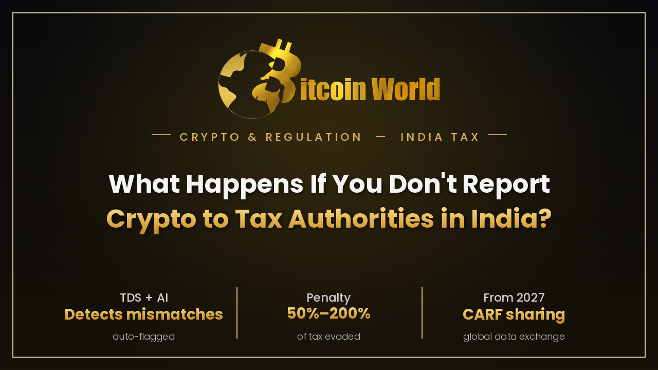 What Happens If Someone Doesn’t Report Their Crypto to the Tax Authorities in India?