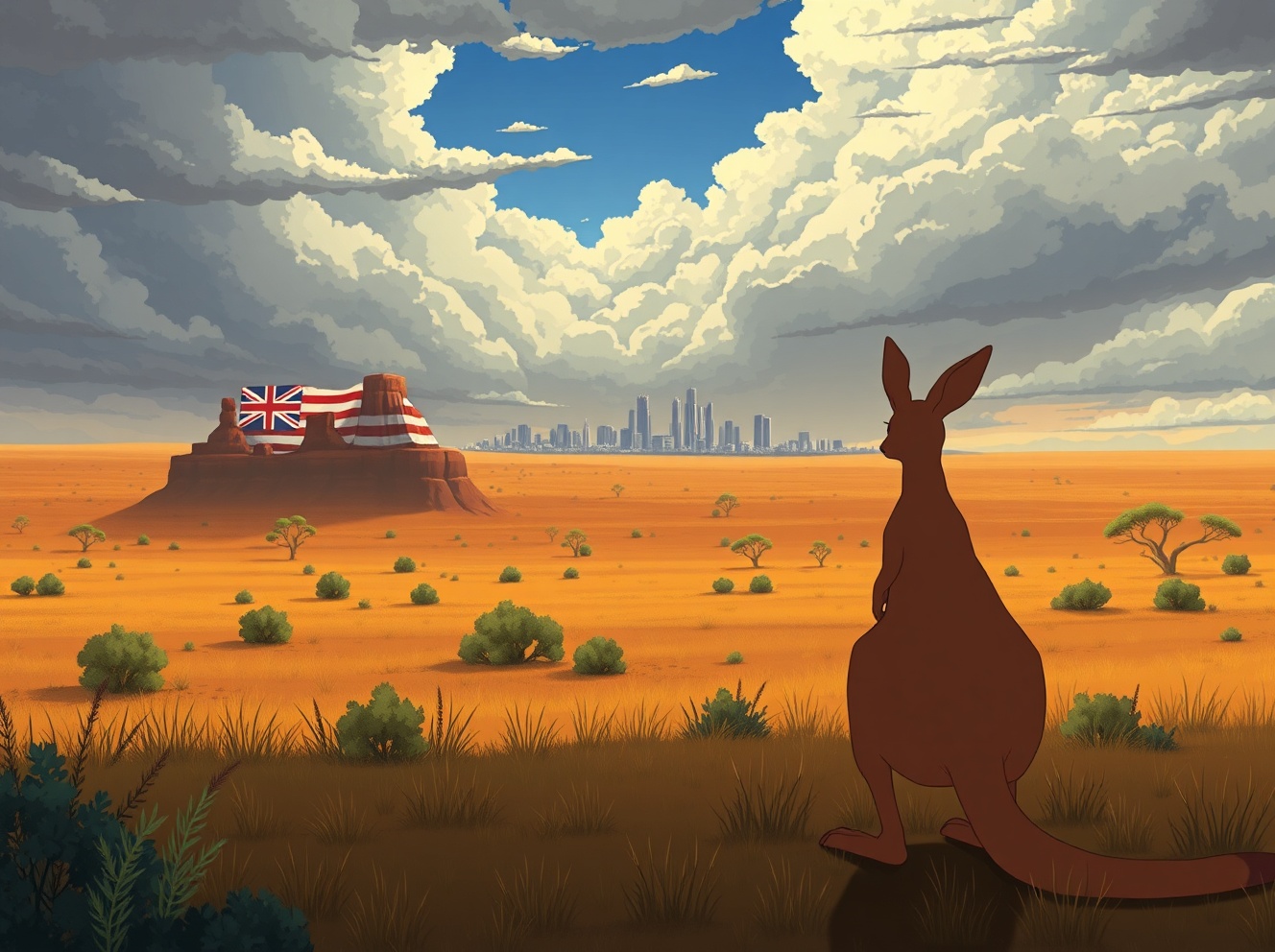 انخفاض الدولار الأسترالي/الدولار الأمريكي: تباطؤ النمو في الولايات المتحدة بينما يظل التضخم مرتفعًا بشكل عنيد