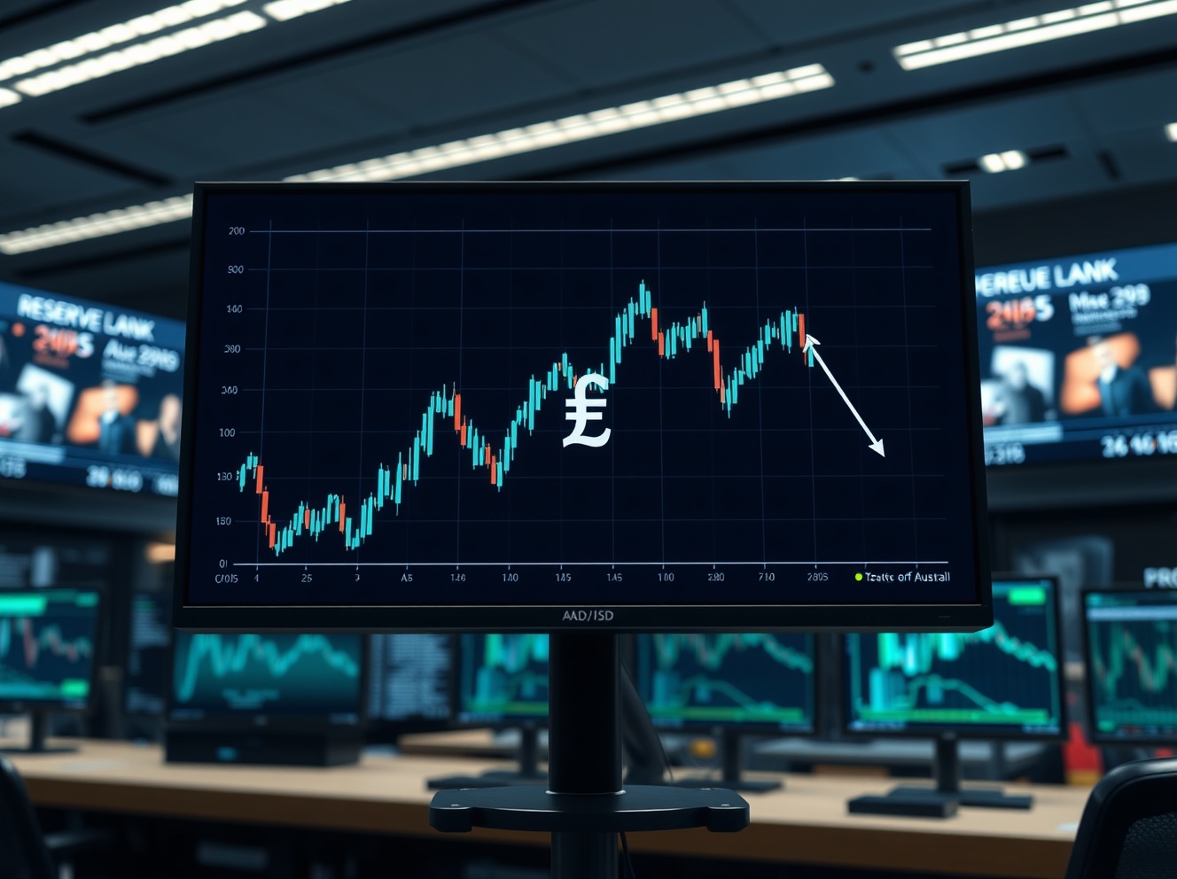 AUD/USD Falls Sharply Ahead of RBA Decision Amid Escalating Middle East Noise