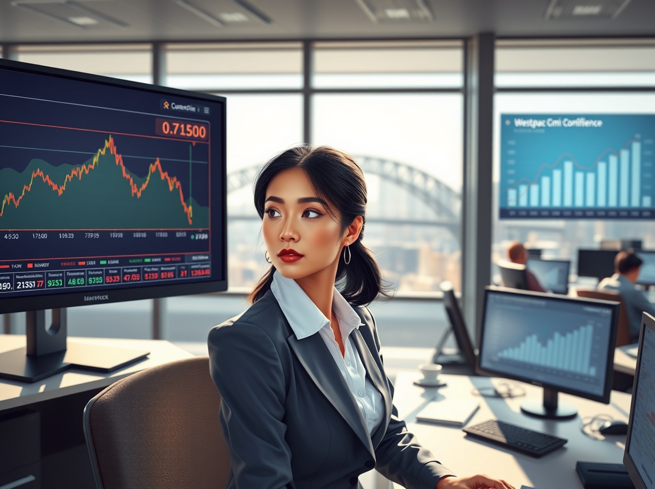 توقف ارتفاع زوج دولار أسترالي/دولار AUD/USD عند مستوى 0.7150 الحرج حيث أثار تراجع ثقة المستهلك المخاوف