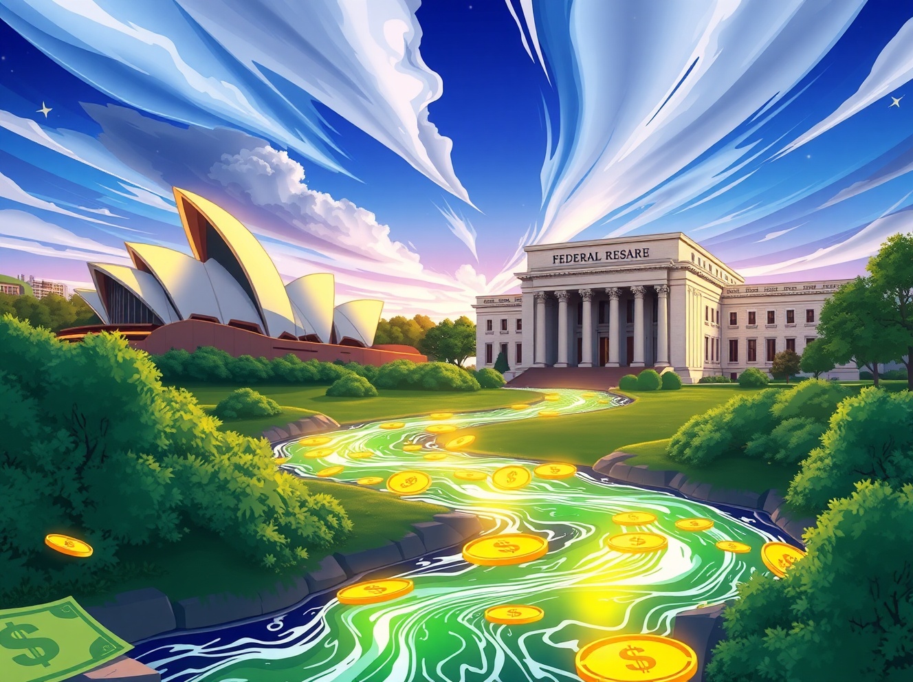 El dólar australiano sube a 0,7090 mientras los operadores se preparan para las cruciales actas del RBA y la Fed