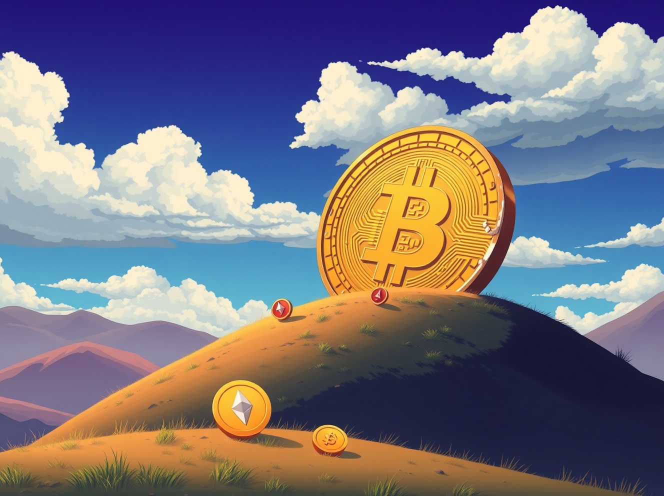 انخفاض البيتكوين يكشف تباينًا صارخًا في حين تُظهر إيثريوم والعملات البديلة صمودًا مفاجئًا.