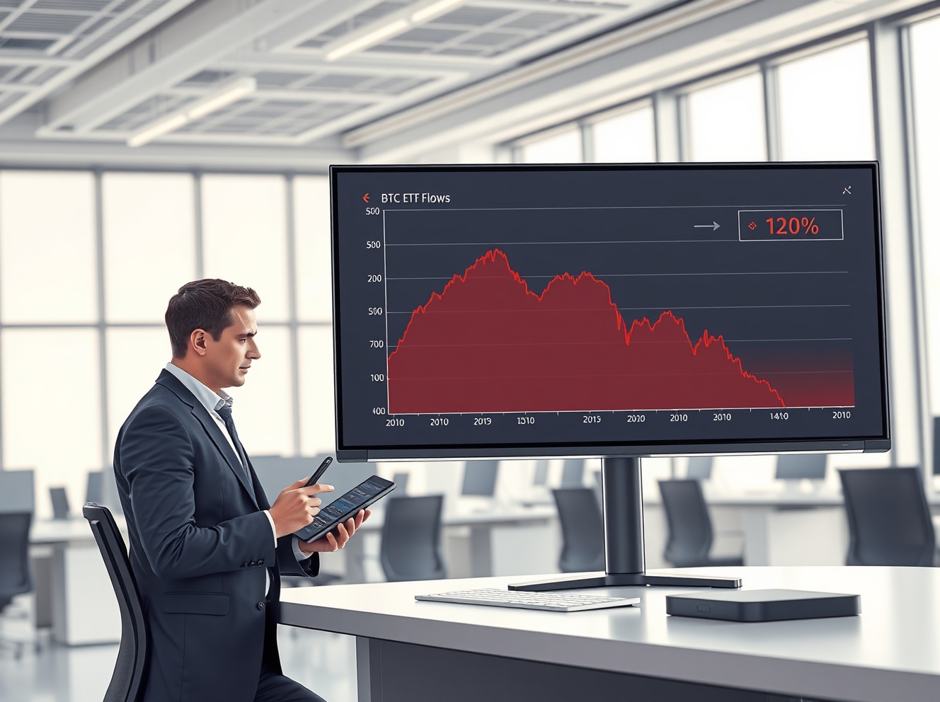 Bitcoin Spot ETFs Face Stark $240 Million Outflow as Investor Sentiment Shifts