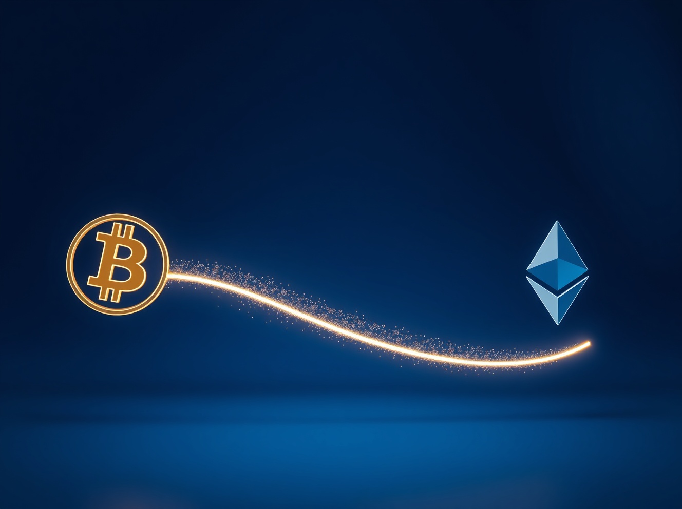 La rotación de capital de Bitcoin a Ethereum se acelera a medida que ETH supera en un cambio fundamental en el mercado