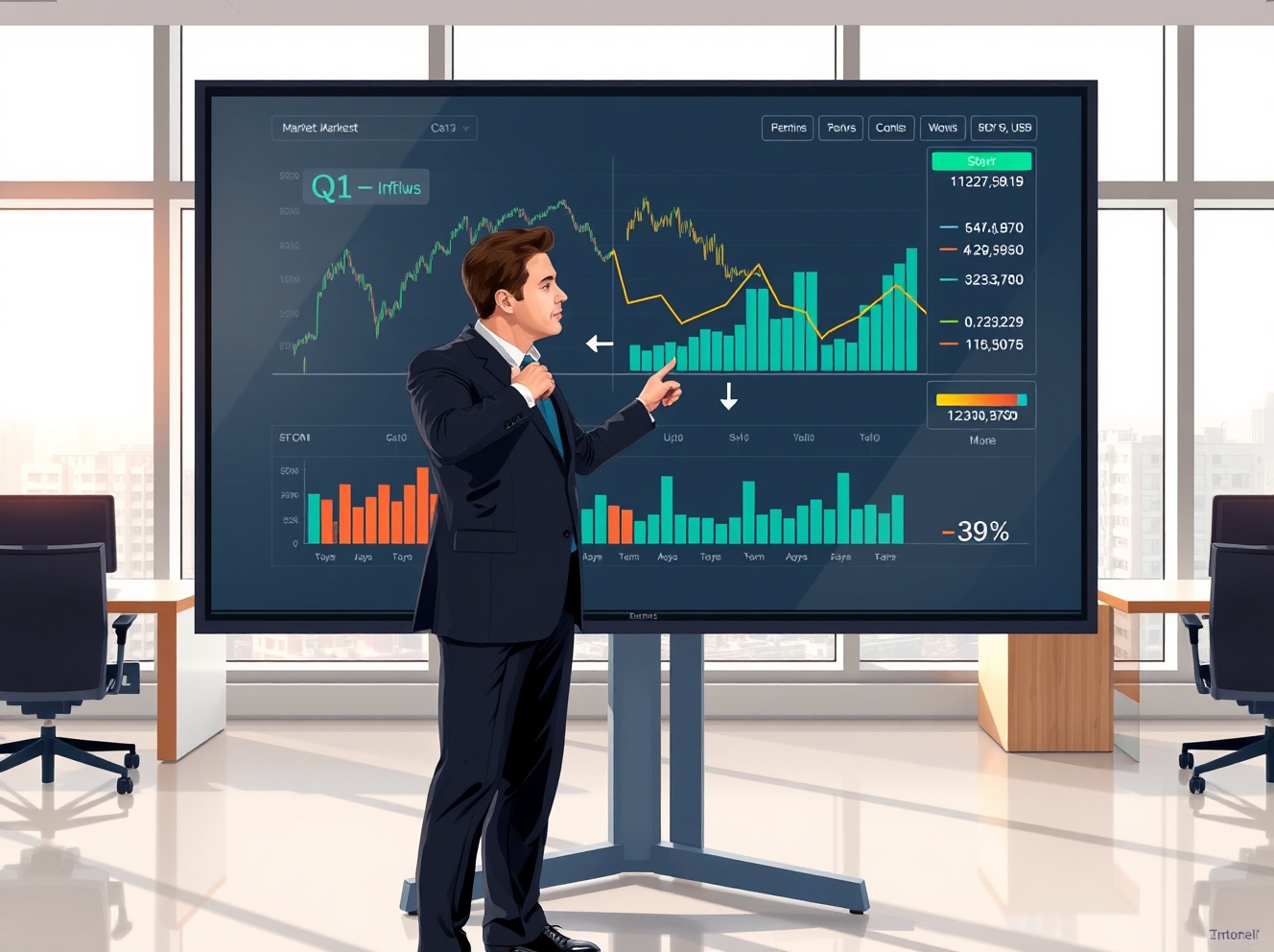 انخفاض تدفقات العملات المشفرة: كشف جيه بي مورجان أن أرقام الربع الأول انخفضت إلى 11 مليار دولار فقط