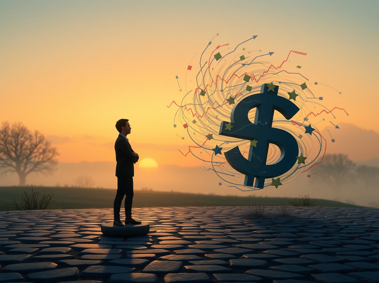 زوج يورو/دولار EUR/USD ثابت وسط الصدام الحرج: الناتج المحلي الإجمالي الأمريكي الضعيف يحارب التضخم العنيد