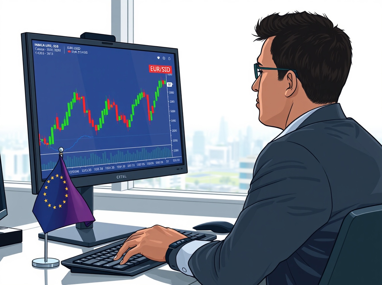 زوج يورو/دولار EUR/USD: انحراف غير متماثل في المخاطرة بسبب وقف إطلاق النار وسياسة بنك الاحتياطي الفيدرالي التي كشف عنها كومرتس بنك