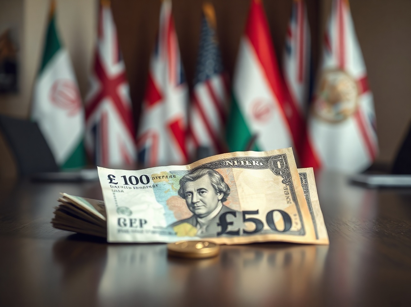 زوج استرليني/دولار GBP/USD ينخفض مع تراجع آمال وقف إطلاق النار في إيران وثبات الدولار