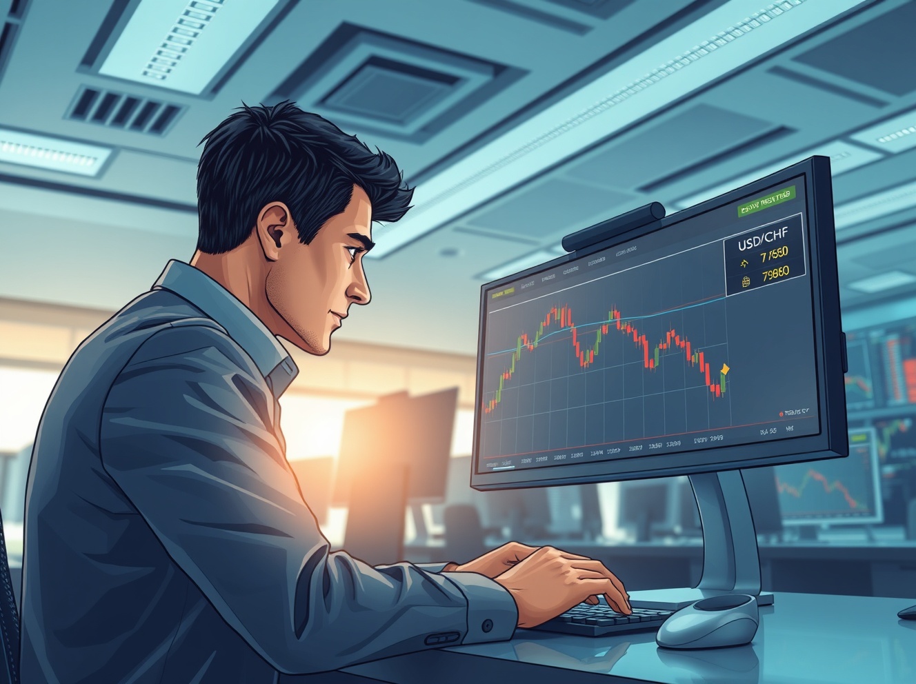 زوج دولار/فرنك USD/CHF ينخفض: انخفض الدولار الأمريكي إلى 0.7960 مع انحسار التوترات في الشرق الأوسط