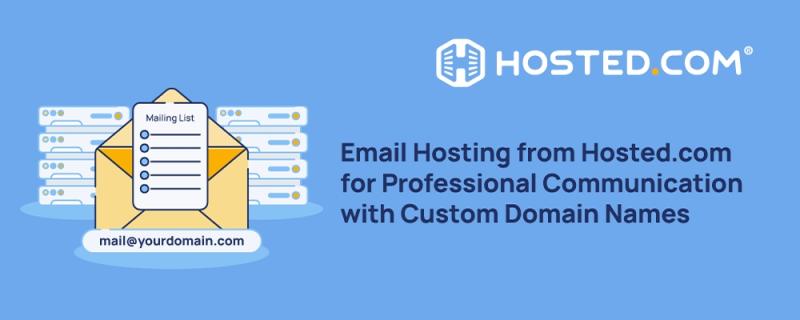 Hosted.com's Email Hosting Provides Professional Emails With Domain-based Addresses