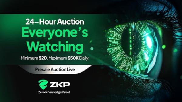 190M a Day, Until this Stage Ends: ZKP Gains Visibility as World's First Presale Auction While AVAX and ETH Struggle for Direction