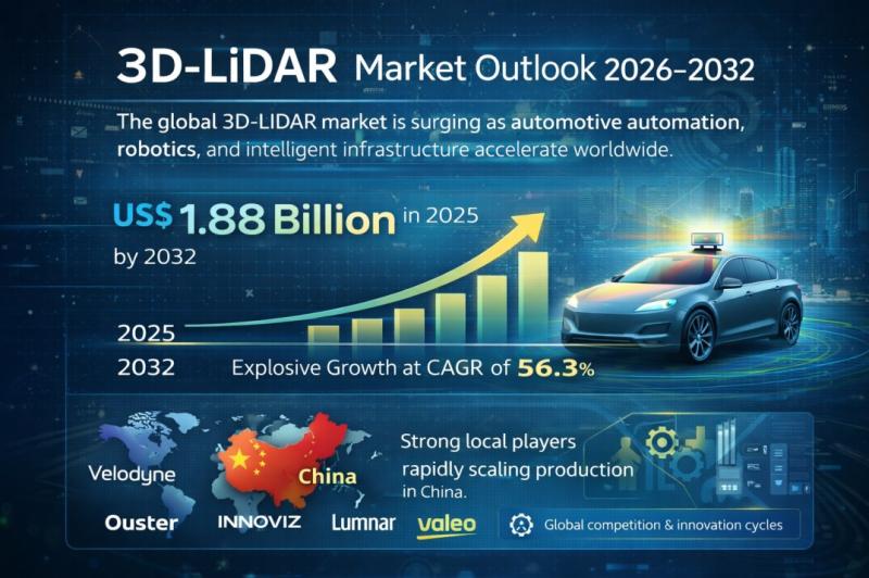 3D-LiDAR Market Size, CAGR 56.3%, Growth Trends & Forecast 2026-2032