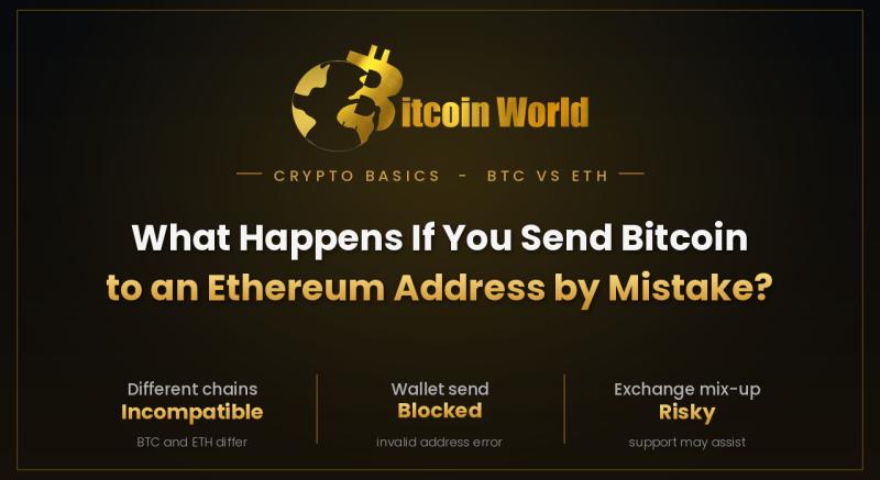 What Happens If You Send Bitcoin to an Ethereum Address by Mistake?