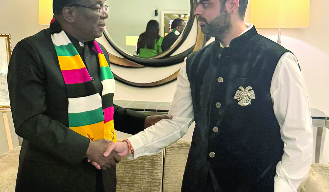 Zimbabwe president meets Prateek Suri in Dubai