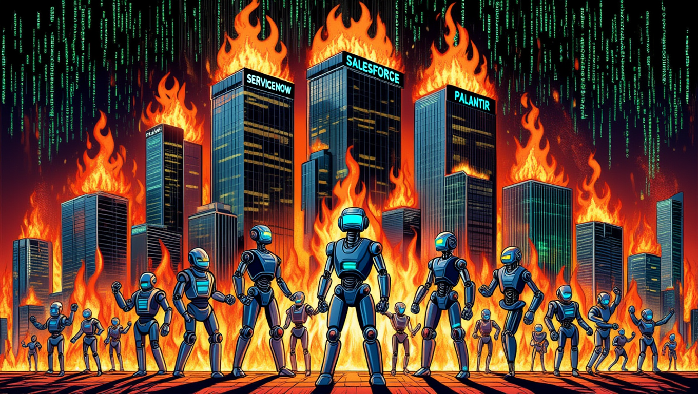 AI torches software stocks, even as investors fret about all that AI factory spending