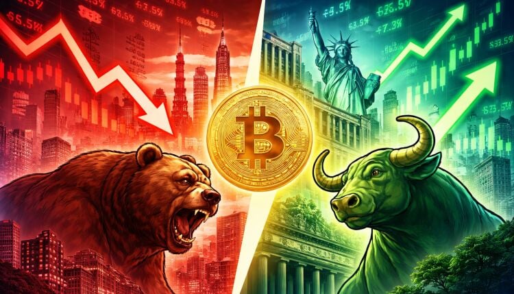 Asian markets flash red while US stocks climb, Bitcoin rebound: The divergence explained