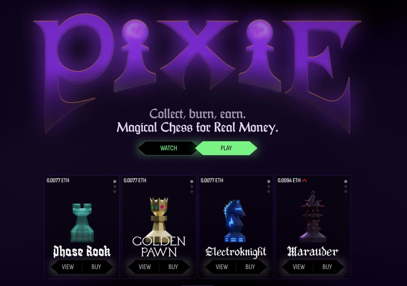 Pixie Chess Debuts with Blockchain Pieces and 82.95 ETH Prize Pool