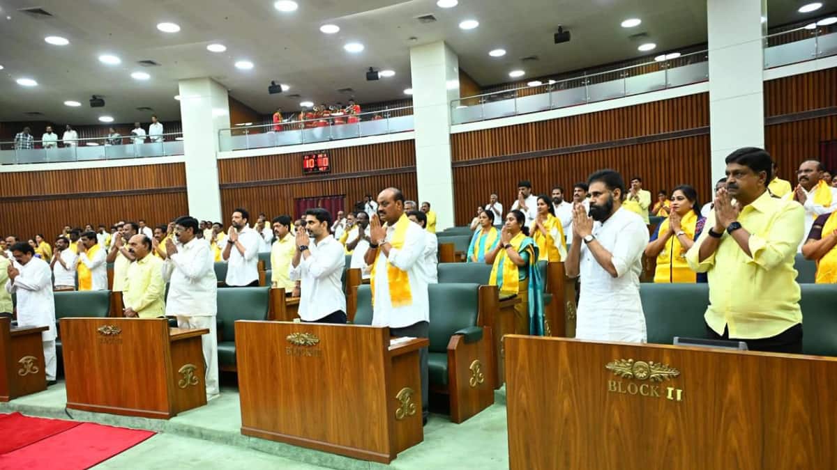 Andhra Targets $3.4 Trillion Economy By 2047, YSRCP Walks Out Of Assembly