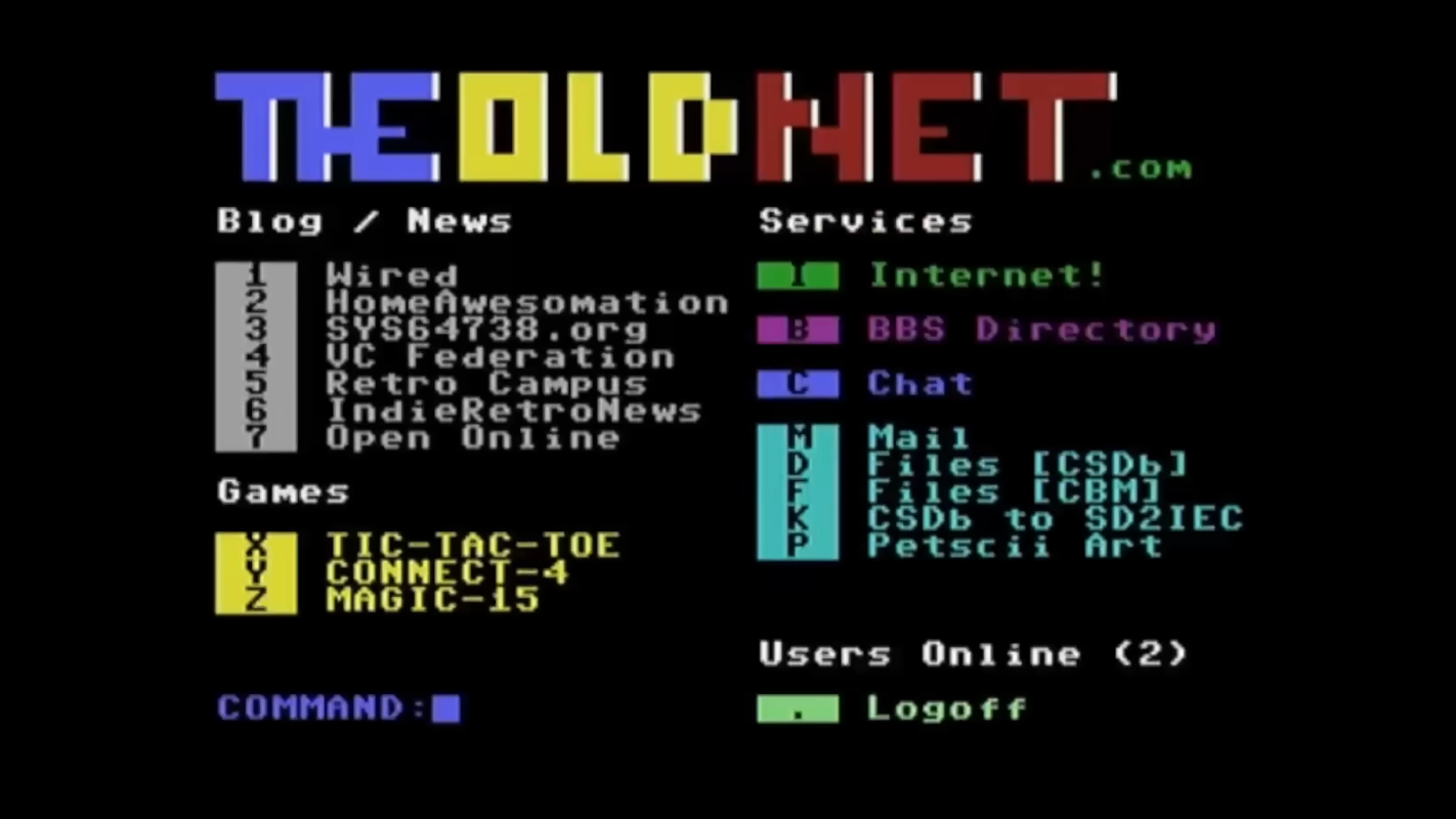 كومودور 64 يساعد في إحياء أيام أنظمة لوحات النشرات الإلكترونية.