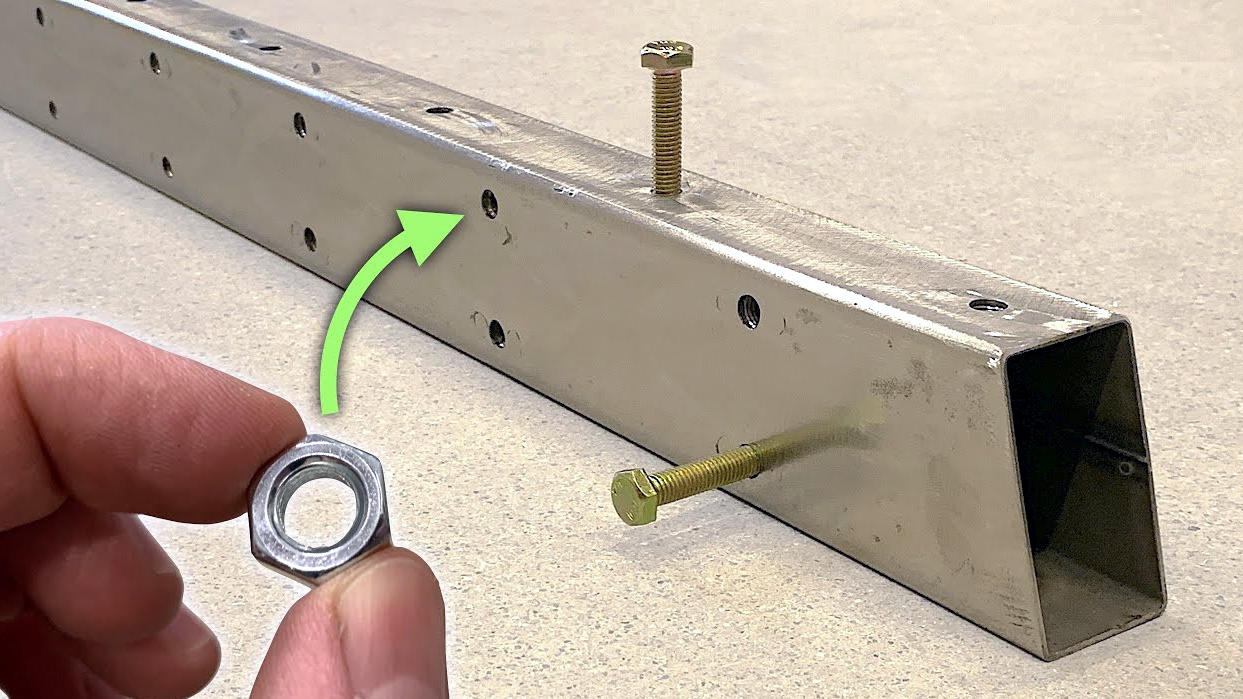 Welding Nuts Inside Metal Tubes, Painlessly