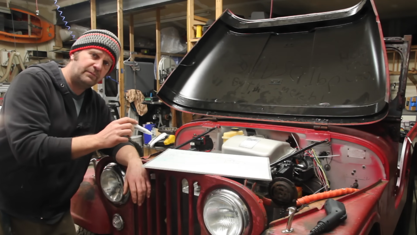 Jeep eléctrico con hardware Prius modificado