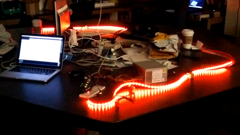 شرائط LED التفاعلية الصوتية صعبة