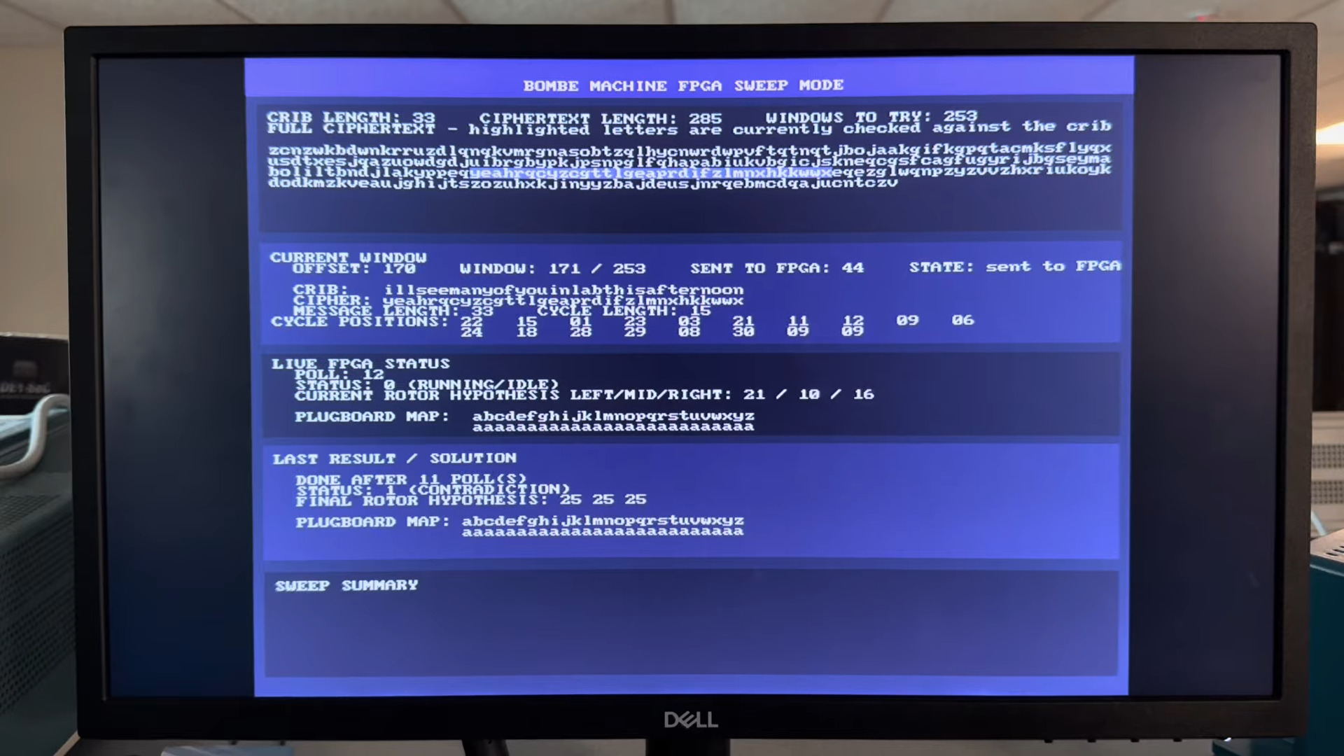 كسر اللغز باستخدام FPGA، تمامًا كما هو الحال في Bletchley Park