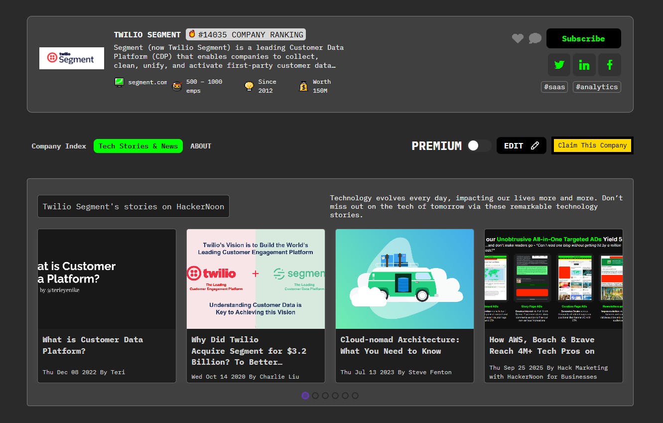 Meet Twilio Segment: HackerNoon Company of the Week