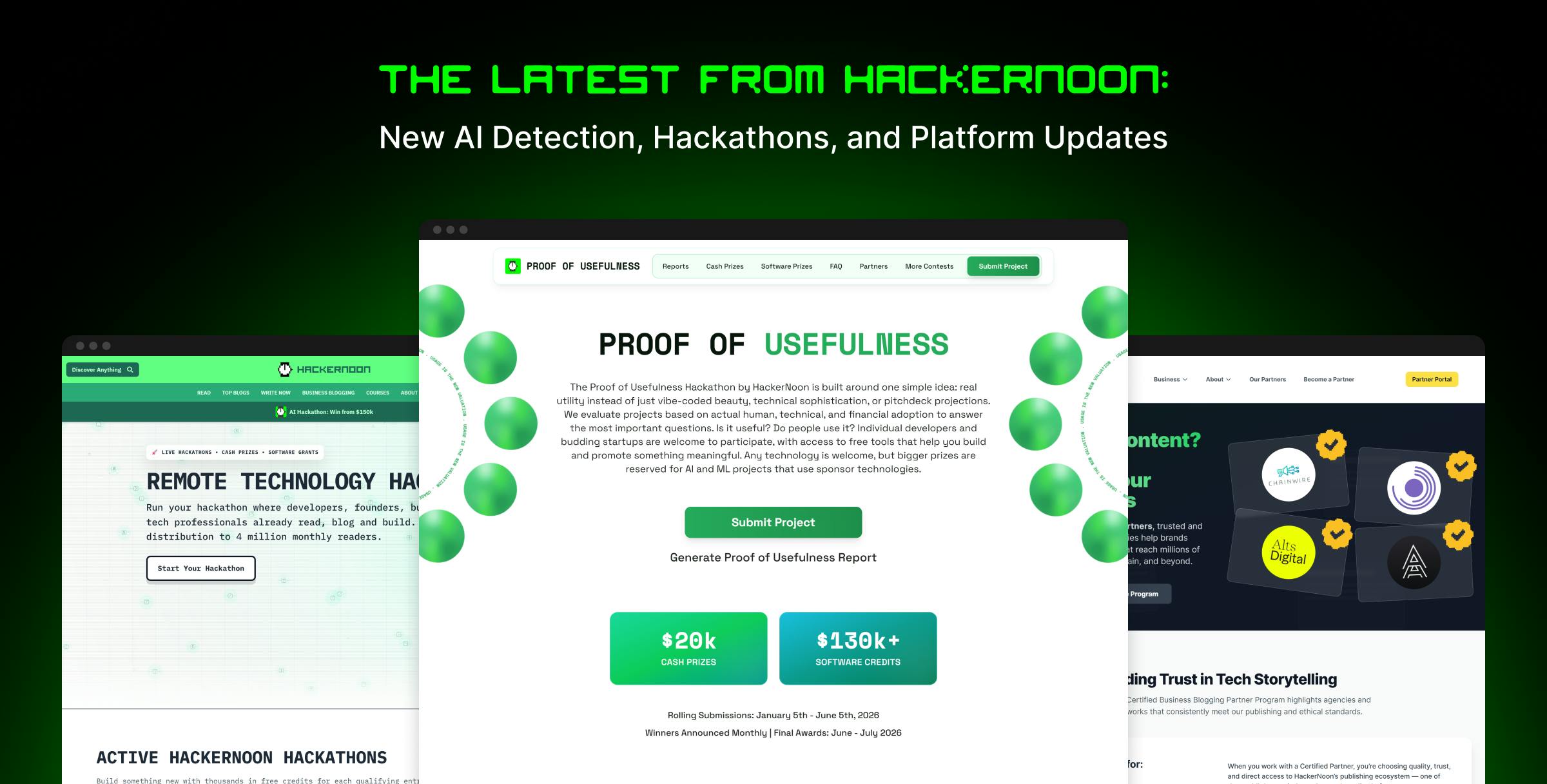 Lo último de HackerNoon: nueva detección de IA, hackatones y actualizaciones de plataforma