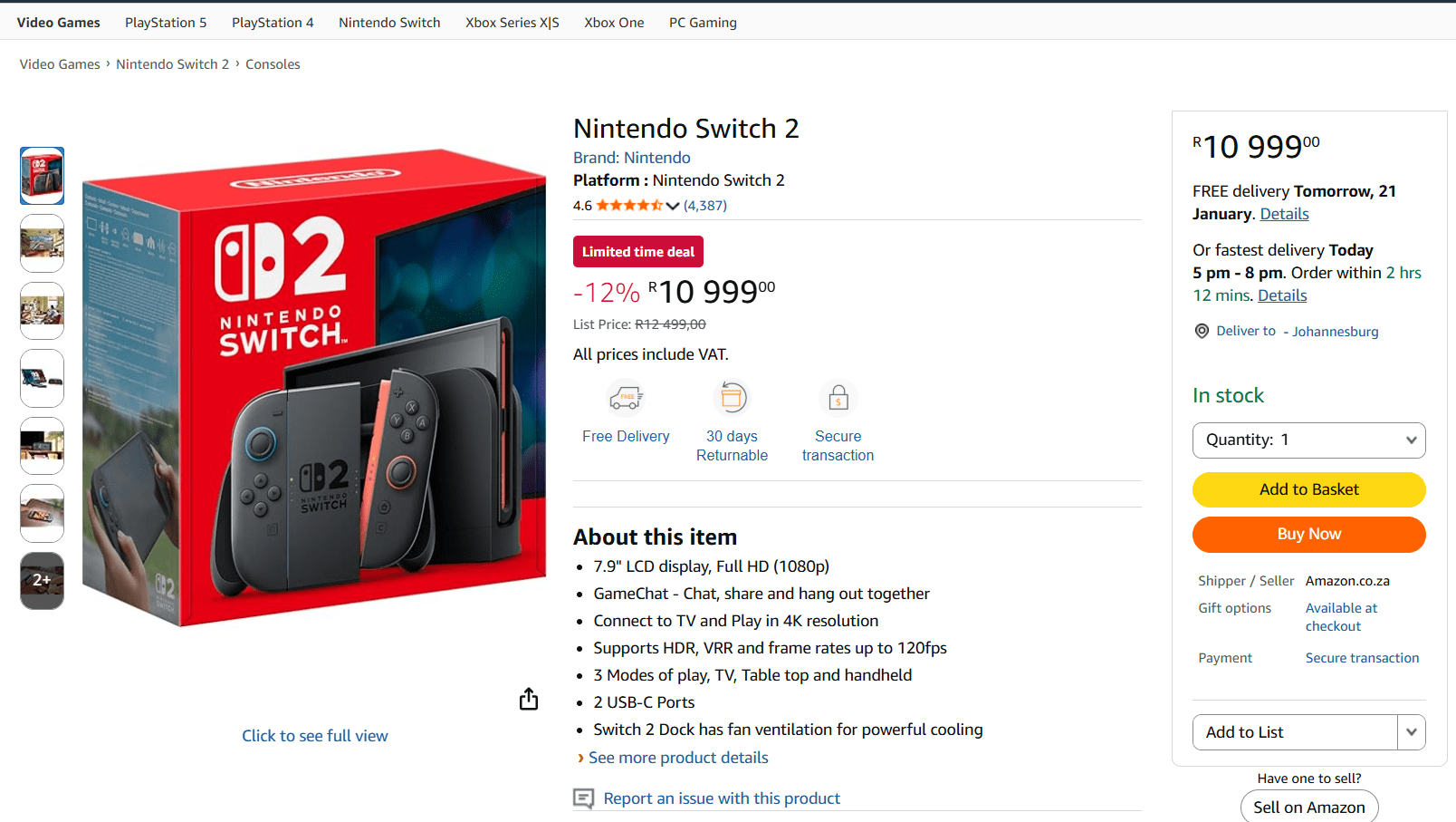 Nintendo Switch 2 gets discounts across South Africa