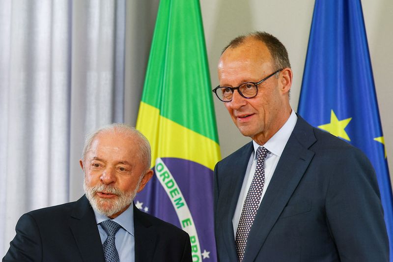 Merz de Alemania y Lula de Brasil subrayan estrecha cooperación europeo-brasileña