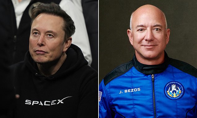 The billionaire space race heats up! Elon Musk and Jeff Bezos's lunar landers will go head-to-head in a 250-mile-high contest for NASA's next moon landing