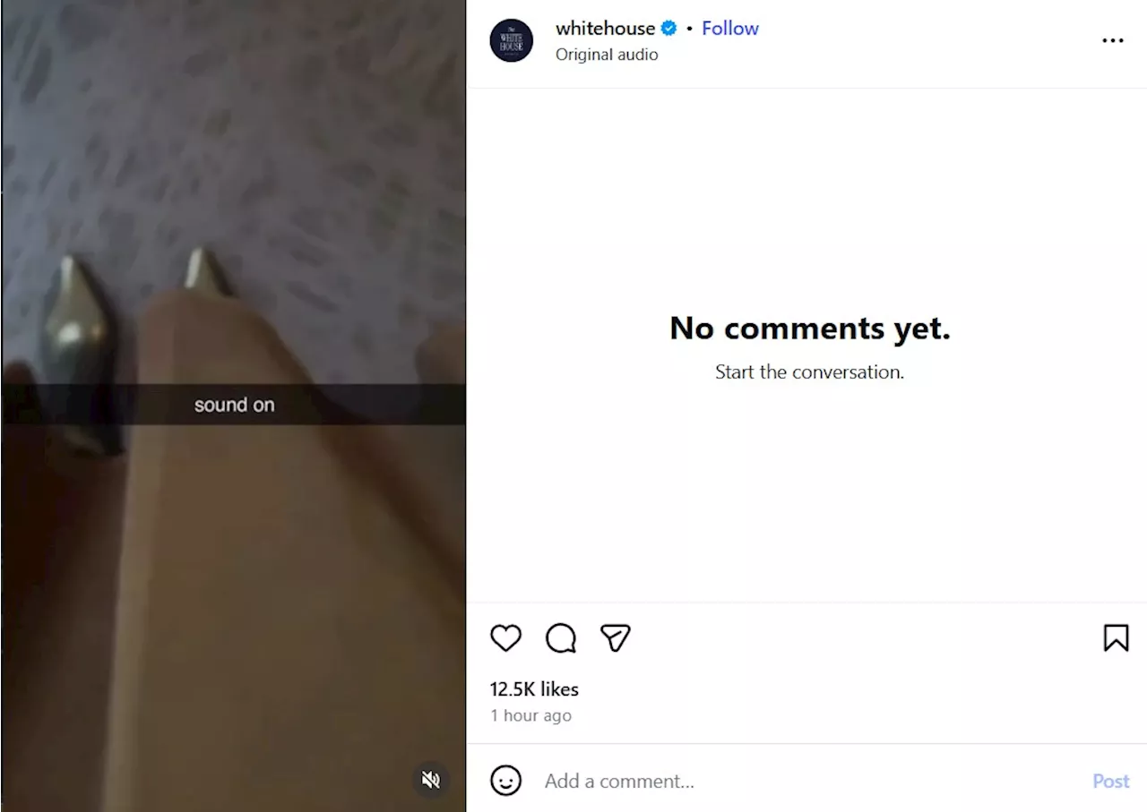منشورات البيت الأبيض على إنستغرام تثير أسئلة