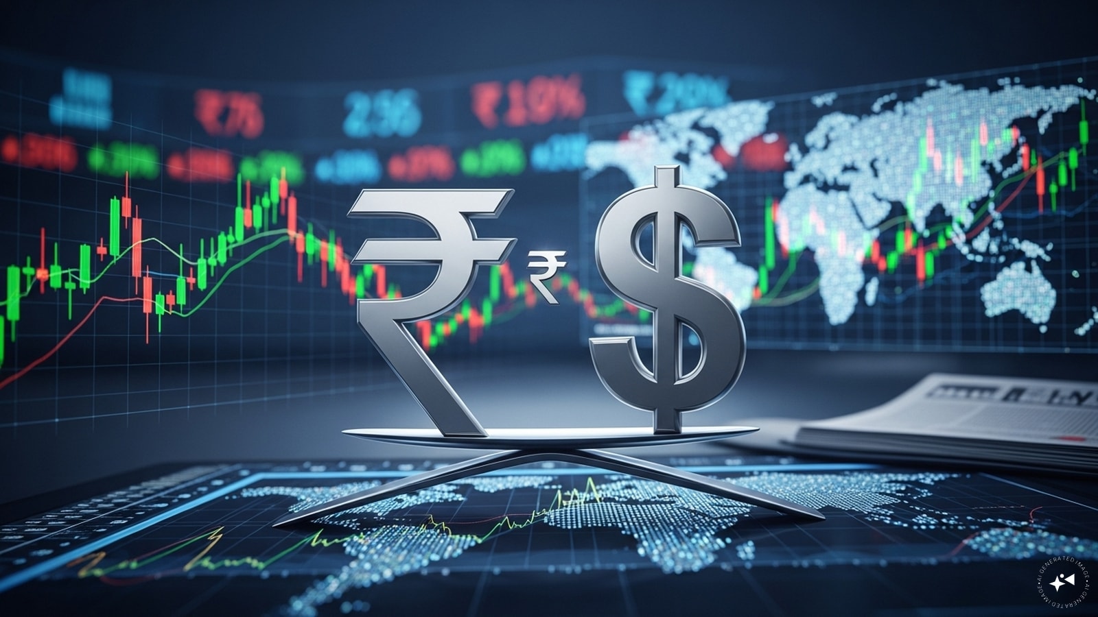 La rupia cae 8 paise a 90,69 frente al dólar estadounidense en las primeras operaciones