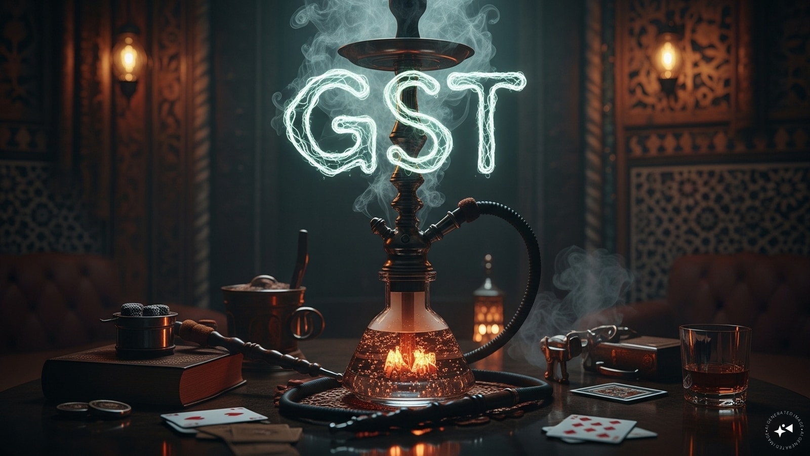 الشيشة المقدمة مع الطعام هي إمداد منفصل، وتخضع للضريبة بشكل مختلف بموجب ضريبة السلع والخدمات: ولاية البنغال الغربية AAR