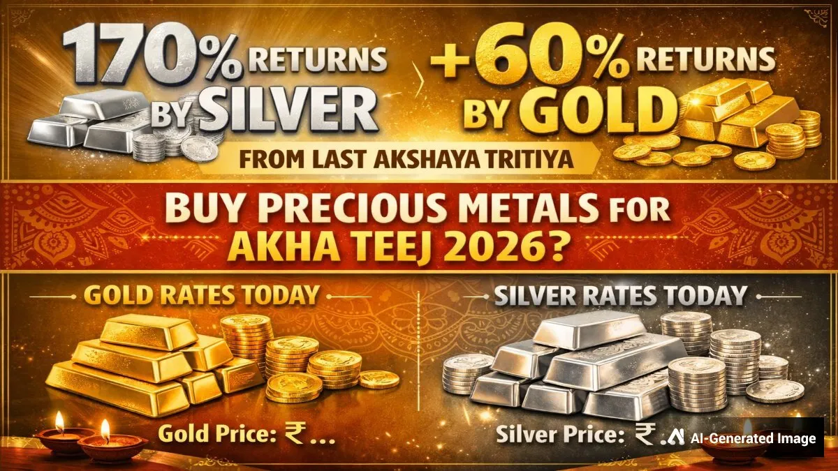 170% عائدات من الفضة + 60% عائدات من الذهب من آخر Akshaya Tritiya؛ شراء المعادن الثمينة لأخا تيج 2026