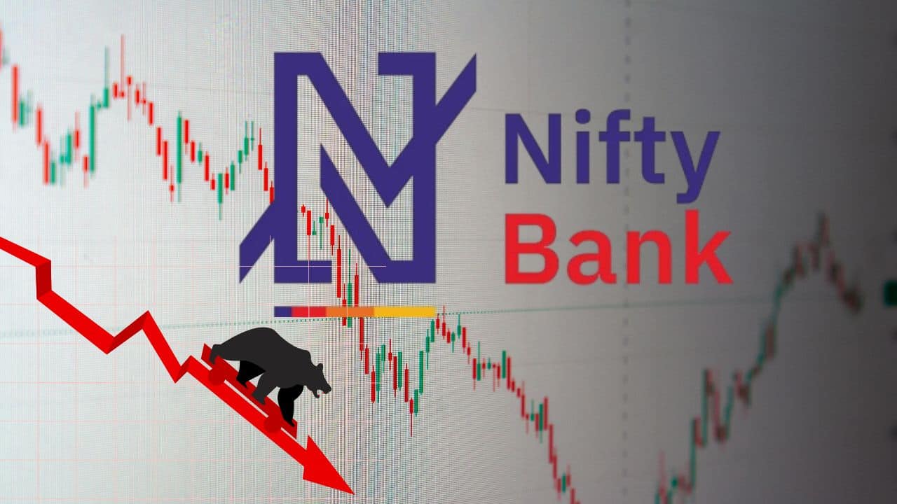 Bank Nifty entra en rojo y cae 350 puntos desde el máximo del día mientras las acciones de HDFC Bank y Axis Bank se arrastran