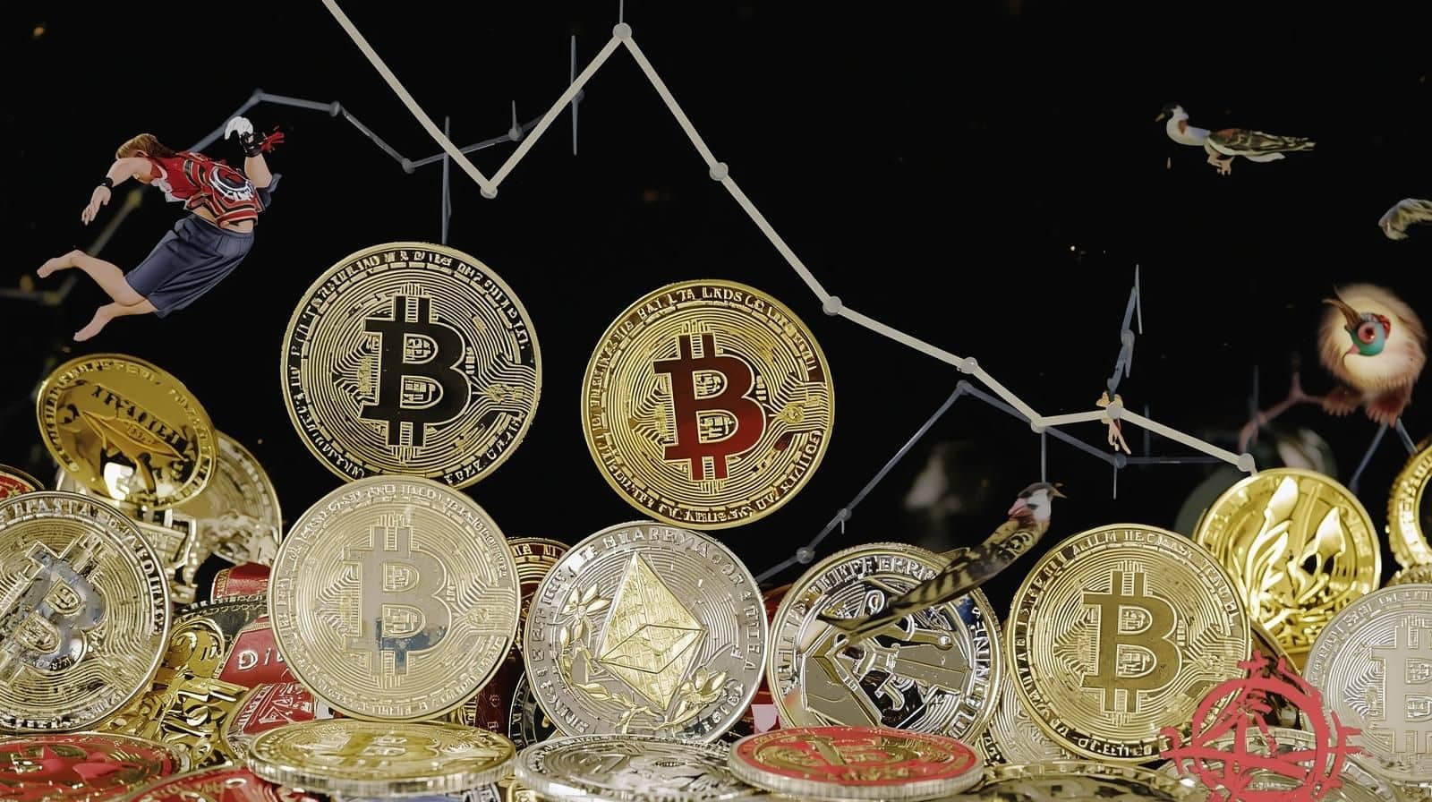 انخفاض سعر بيتكوين إلى أدنى مستوى له منذ فوز ترامب في الانتخابات الرئاسية.