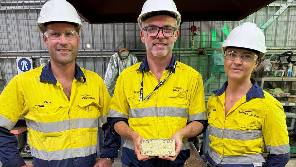 Lefroy Exploration يسكب أول قطعة ذهبية من Lucky Strike