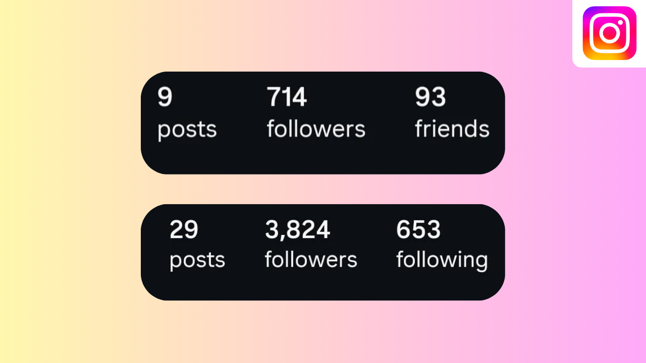 إنستغرام تختبر تغيير "متابعة" إلى "أصدقاء" في ملف تعريف المستخدم.