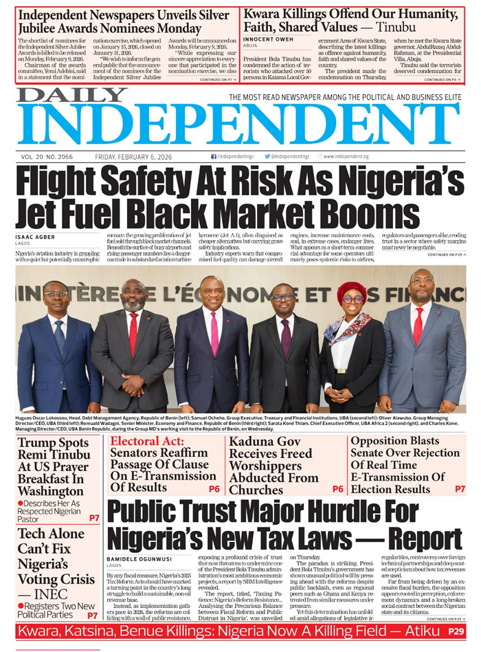 Nigerian Newspapers: Top Stories For Today (06/02/2026)