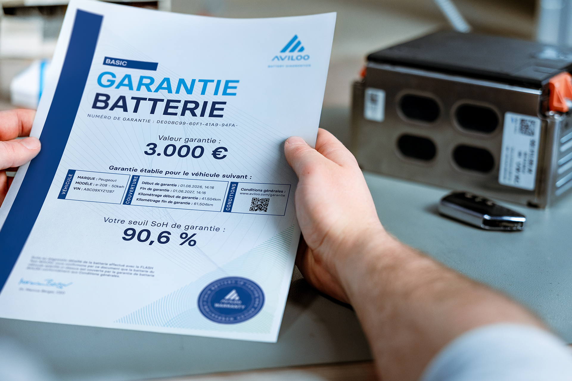 La garantía de AVILOO se centra en las baterías de vehículos eléctricos usadas