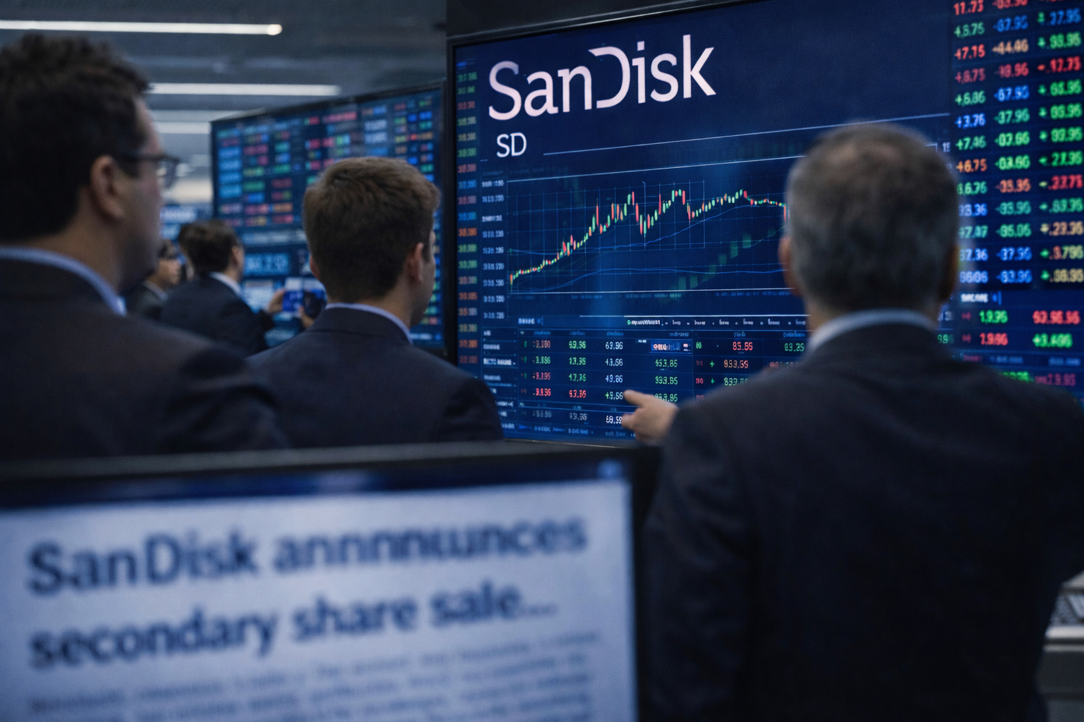 SanDisk stock spikes 4%: breakout in memory shares ahead?