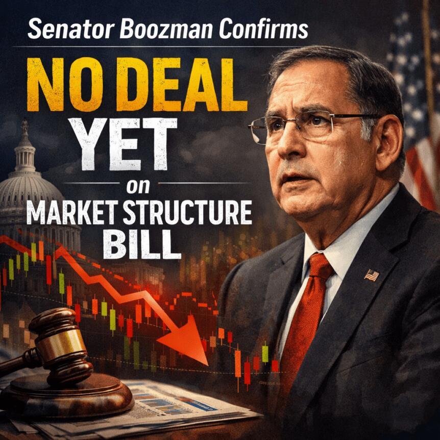 Senator Boozman Confirms No Deal Yet On Market Structure Bill