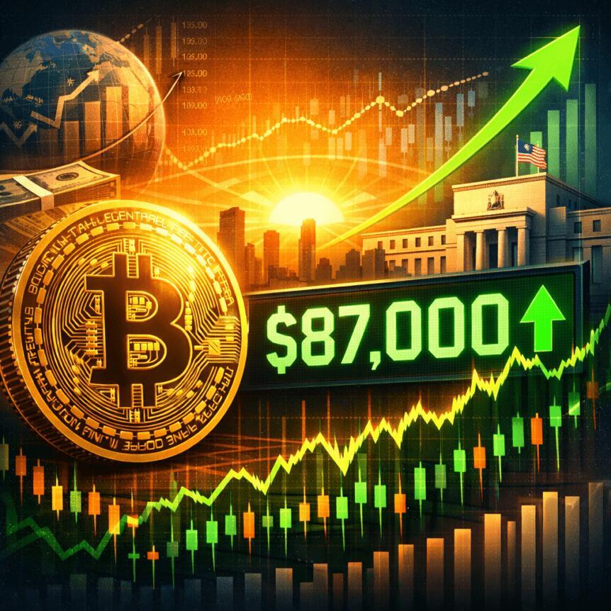 بيتكوين يحصل على دعم اقتصادي كلّي مع احتمال الوصول إلى 87,000 دولار.